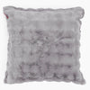 Fodera per Cuscino Gigante 70 x 70cm - Pelliccia Sintetica a Bolle Grigio 01