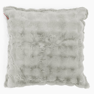 Fodera per Cuscino Gigante 70 x 70cm - Pelliccia Sintetica a Bolle Verde Salvia