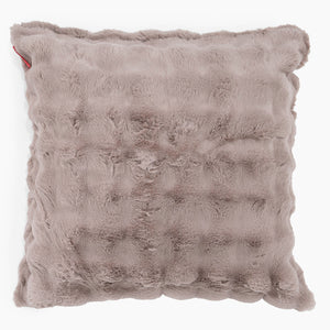 Fodera per Cuscino Gigante 70 x 70cm - Pelliccia Sintetica a Bolle Visone