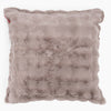 Fodera per Cuscino Gigante 70 x 70cm - Pelliccia Sintetica a Bolle Visone 01