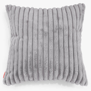 Fodera per Cuscino Gigante 70 x 70cm - Velluto Felpato Ultra Morbido Grigio