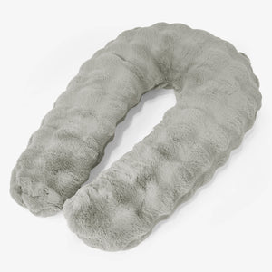 Cuscino Hug - Pelliccia Sintetica a Bolle Verde Salvia