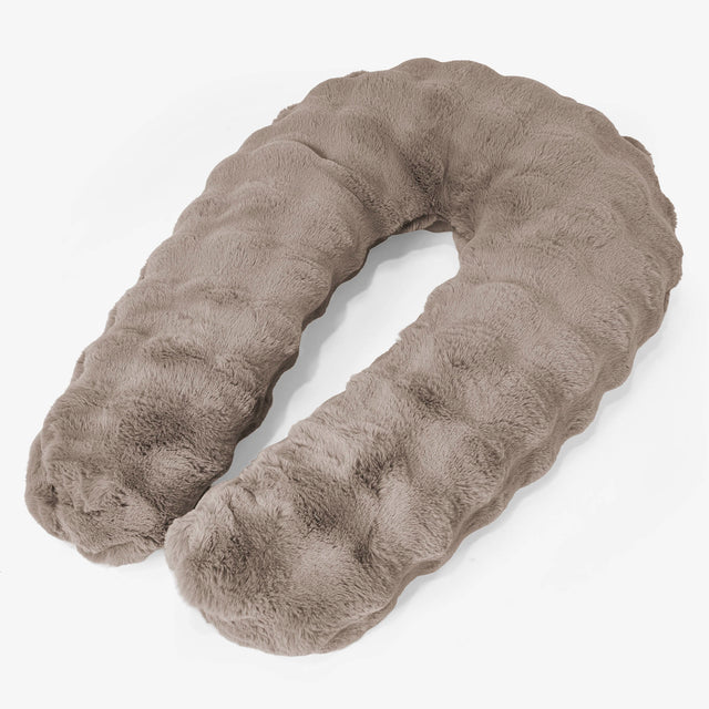 Cuscino Hug - Pelliccia Sintetica a Bolle Visone 01