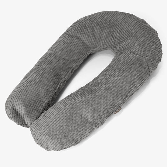 Cuscino Hug - Pompon Carbone Grigio 01