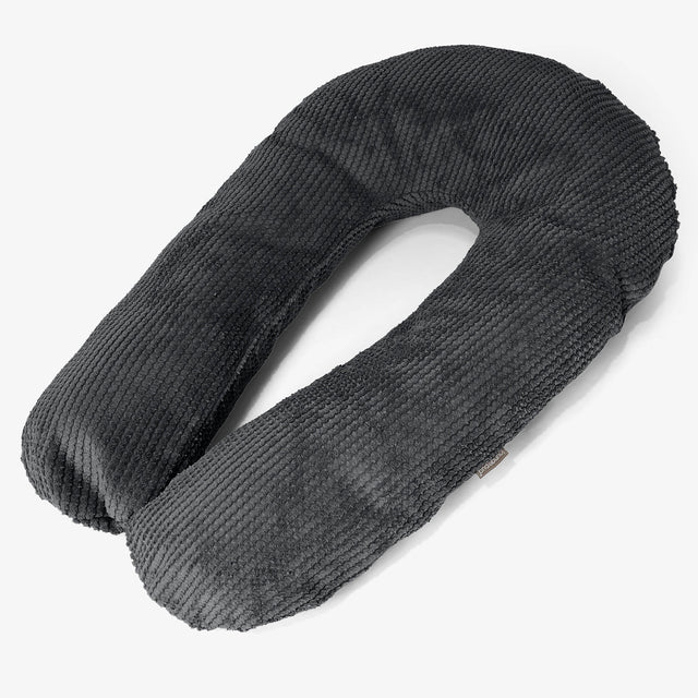 Cuscino Hug - Pompon Nero 01