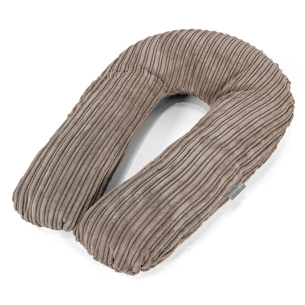 Cuscino Hug - Velluto a Coste Grigio Tortora 01