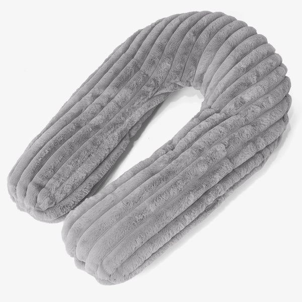 Cuscino Hug - Velluto Felpato Ultra Morbido Grigio 01