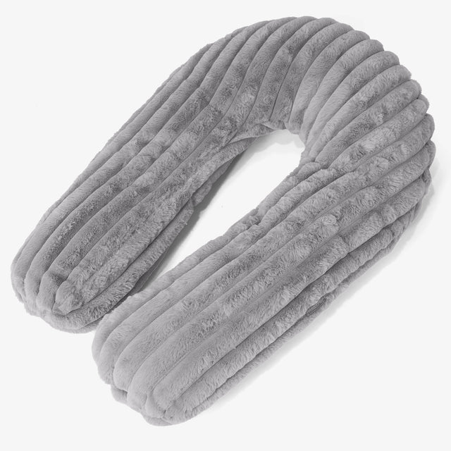 Cuscino Hug - Velluto Felpato Ultra Morbido Grigio 01