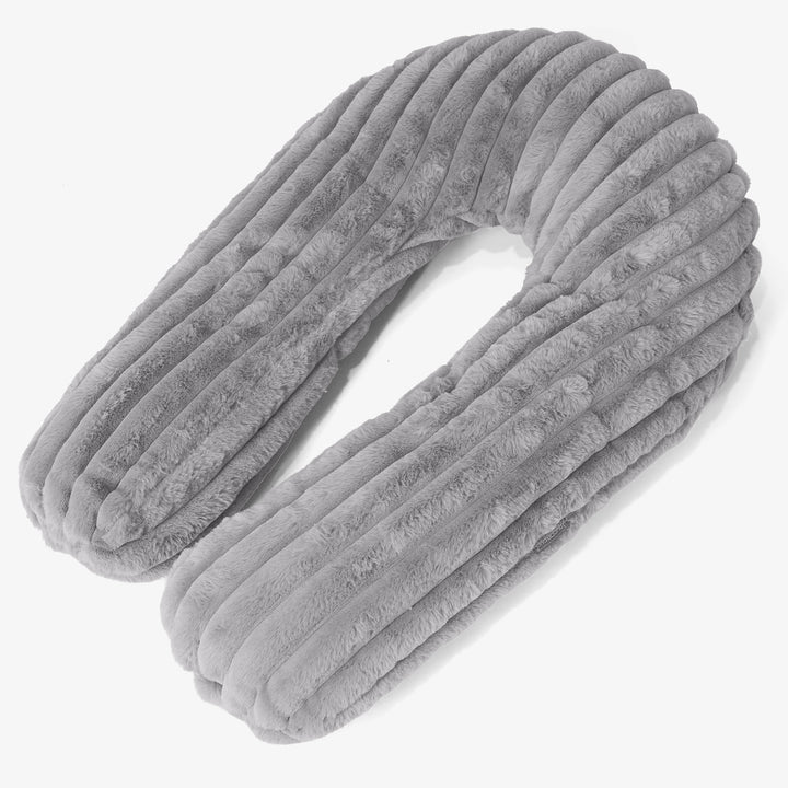 Cuscino Hug - Velluto Felpato Ultra Morbido Grigio 01