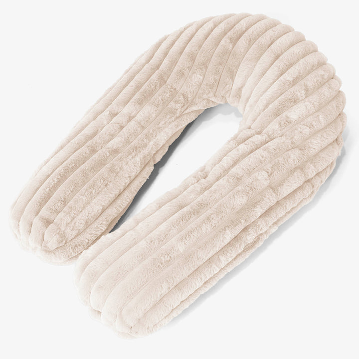 Cuscino Hug - Velluto Felpato Ultra Morbido Panna 01