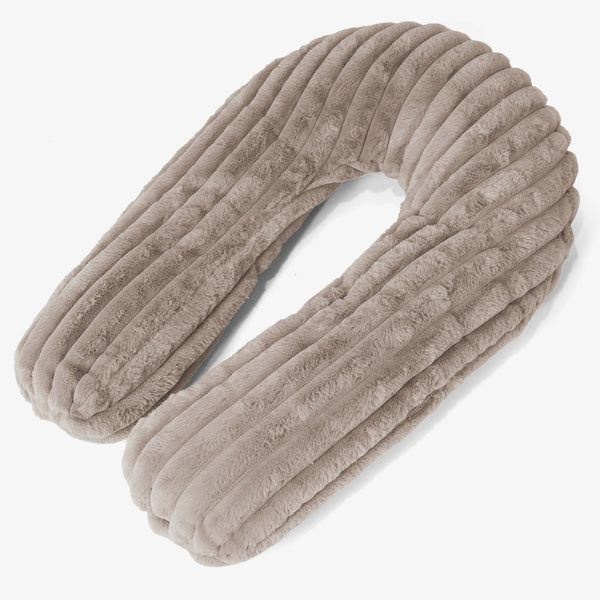 Cuscino Hug - Velluto Felpato Ultra Morbido Visone 01