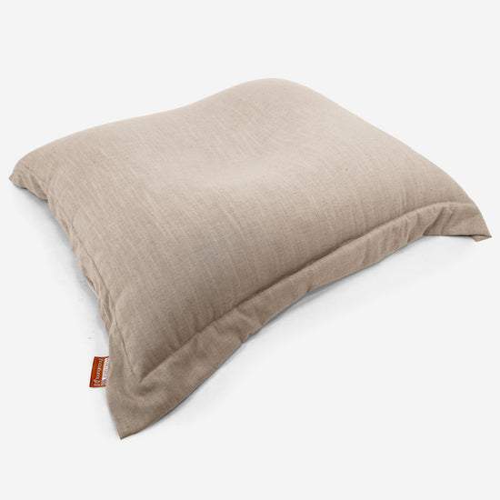 Cuscino Pouf Sacco XL - Effetto Lino Crema 03