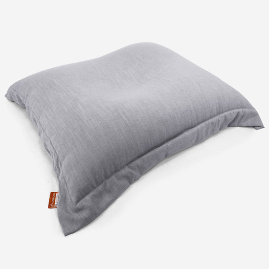 Cuscino Pouf Sacco XL - Effetto Lino Plata 03