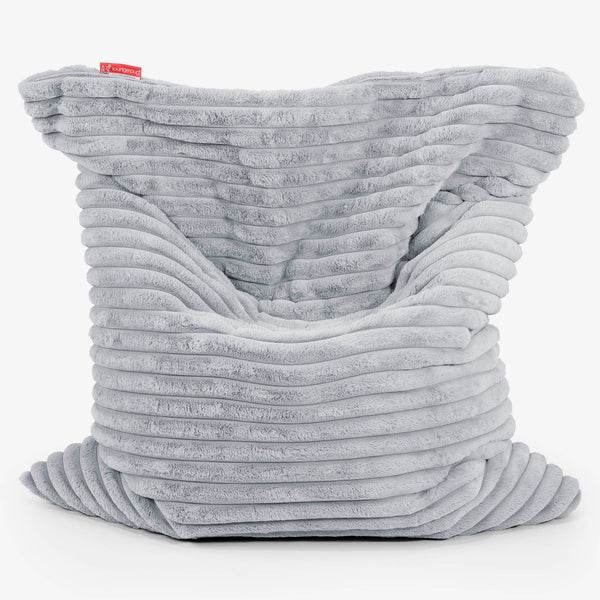 Cuscino Pouf Sacco XL - Velluto Felpato Ultra Morbido Azzurro Uovo di Anatra1