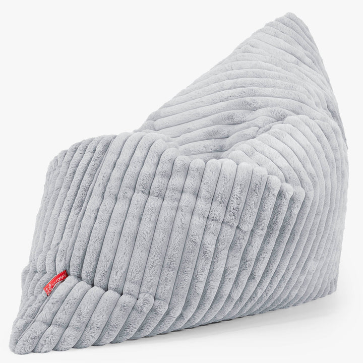 Cuscino Pouf Sacco XL - Velluto Felpato Ultra Morbido Azzurro Uovo di Anatra2