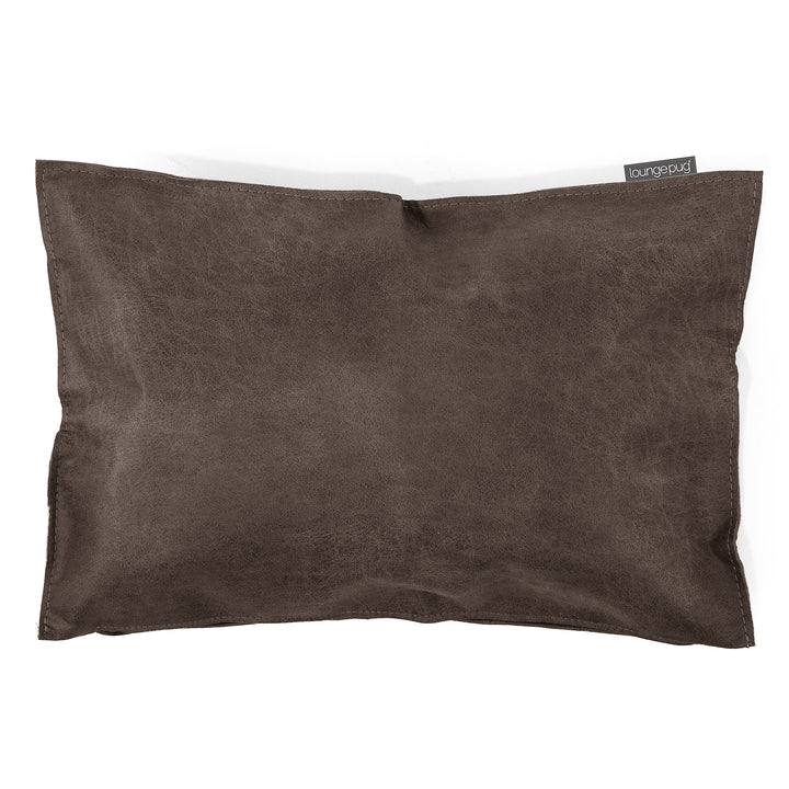 Cuscino da Pavimento - Pelle Effetto Vintage Ardesia Naturale 01