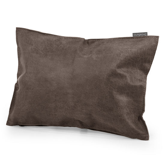 Cuscino da Pavimento - Pelle Effetto Vintage Ardesia Naturale 02