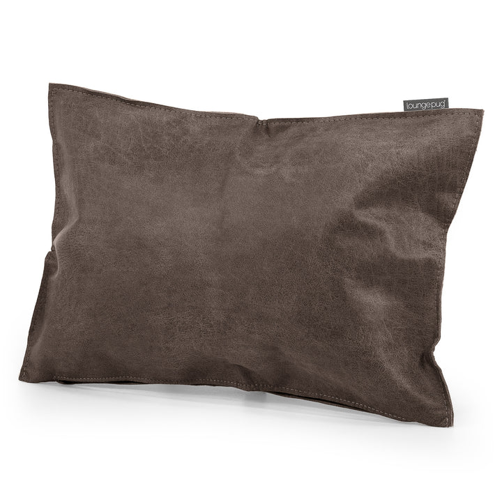 Cuscino da Pavimento - Pelle Effetto Vintage Ardesia Naturale 02