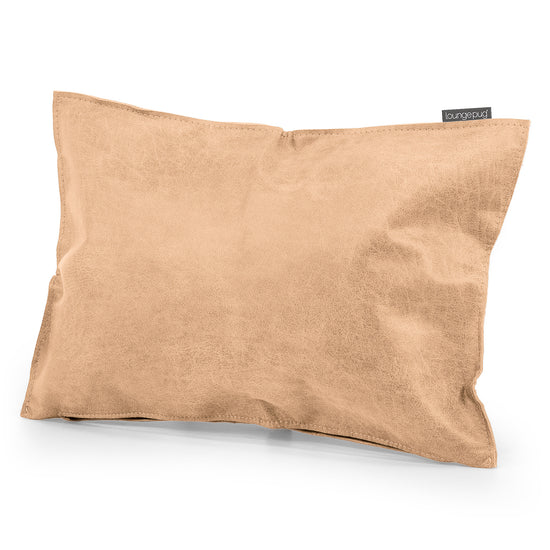 Cuscino da Pavimento - Pelle Effetto Vintage Marrone Miele 02