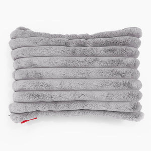 Fodera per Cuscino Rettangolare 35 x 50cm - Velluto Felpato Ultra Morbido Grigio