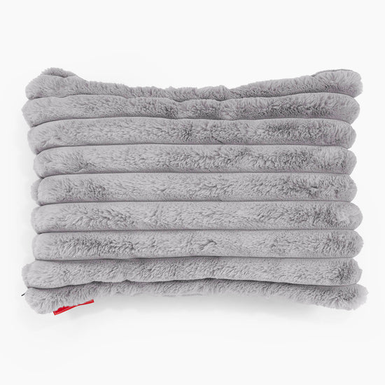 Fodera per Cuscino Rettangolare 35 x 50cm - Velluto Felpato Ultra Morbido Grigio1
