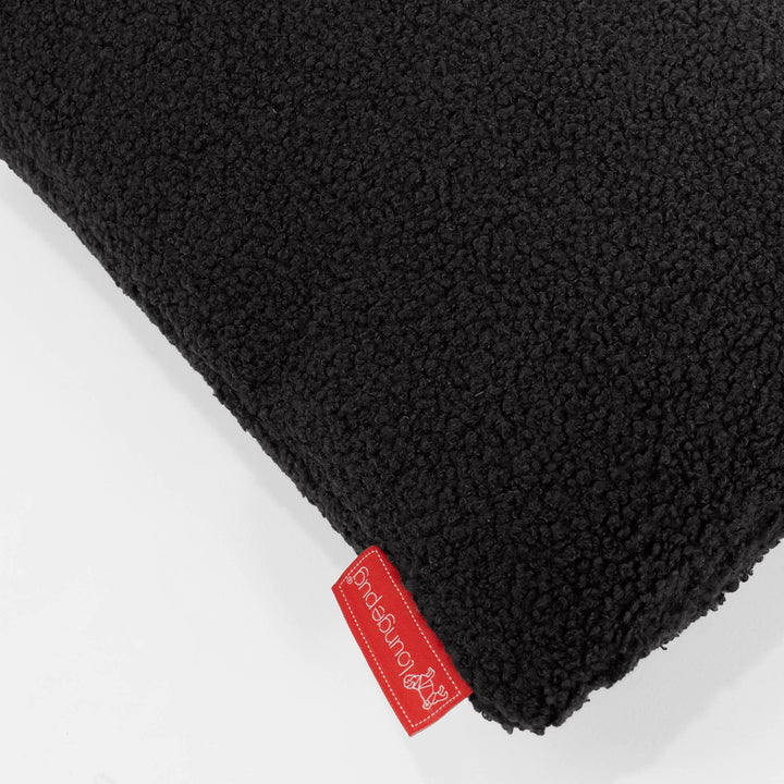 Fodera per Cuscino Rettangolare Gigante 40 x 70cm - Bouclé Grafite2
