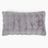 Fodera per Cuscino Rettangolare Gigante 40 x 70cm - Pelliccia Sintetica a Bolle Grigio 01
