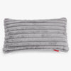Fodera per Cuscino Rettangolare Gigante 40 x 70cm - Velluto Felpato Ultra Morbido Grigio1