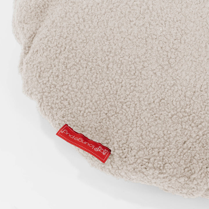 Fodera per Cuscino Rotondo 50cm - Bouclé Avorio2