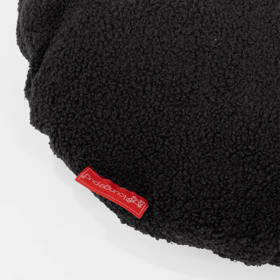 Fodera per Cuscino Rotondo 50cm - Bouclé Grafite2