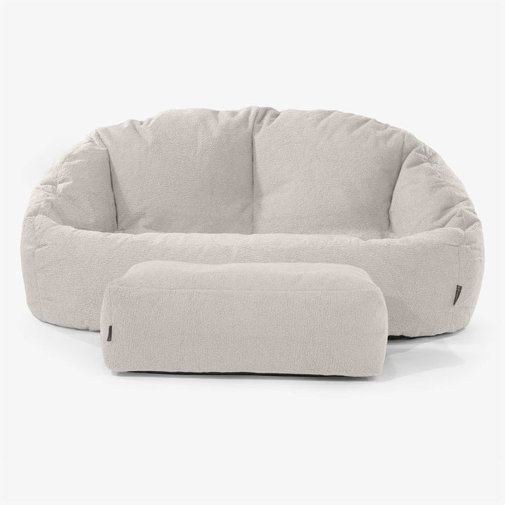 Divano a Sacco Bubble - Bouclé Avorio 02