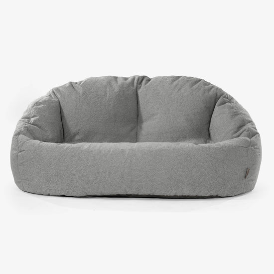 Divano a Sacco Bubble - Bouclé Grigio 01
