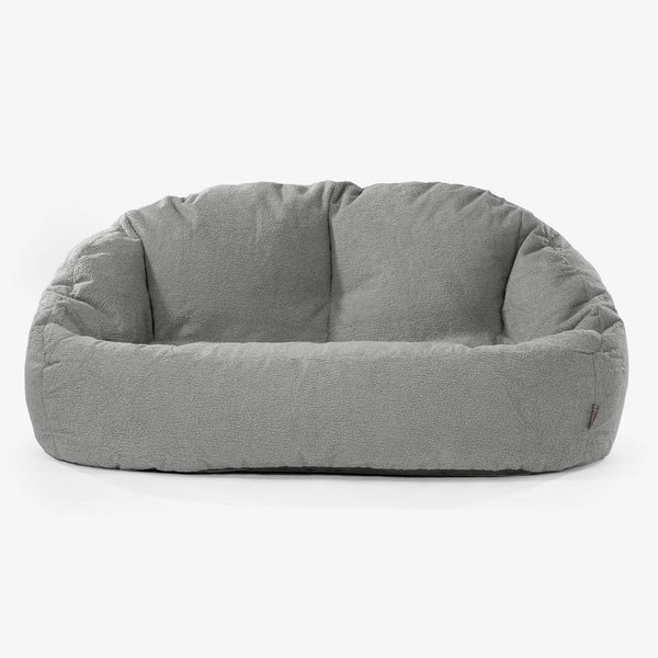 Divano a Sacco Bubble - Bouclé Grigio 01