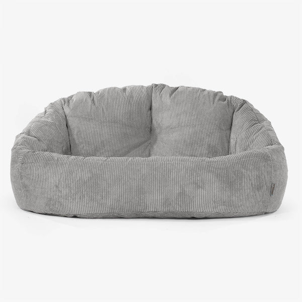 Divano a Sacco Bubble - Pompon Carbone Grigio 01