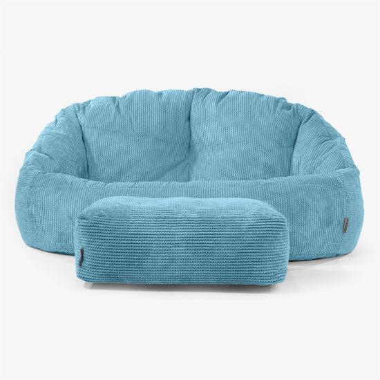 Divano a Sacco Bubble - Pompon Egeo Blu 02