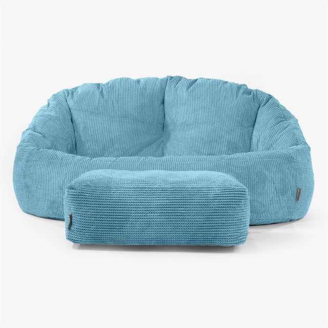Divano a Sacco Bubble - Pompon Egeo Blu 02