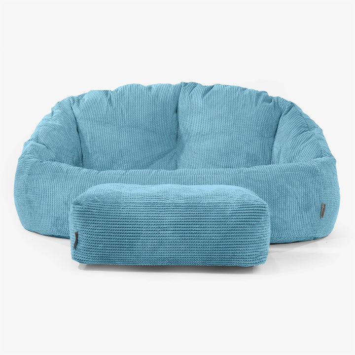 Divano a Sacco Bubble - Pompon Egeo Blu 02
