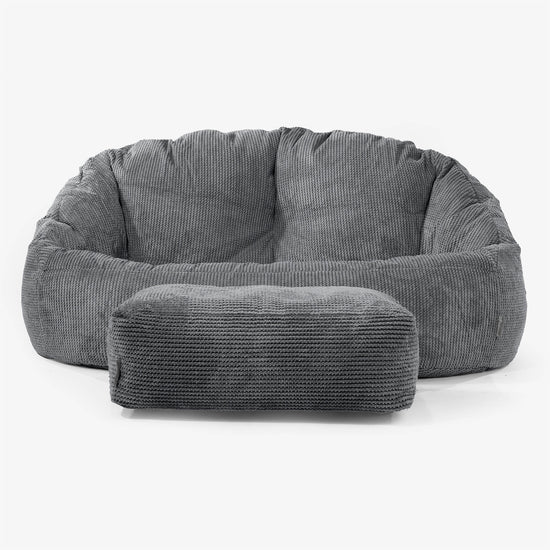 Divano a Sacco Bubble - Pompon Nero 02