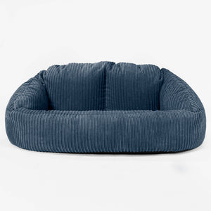 Divano a Sacco Bubble - Velluto a Coste Navy