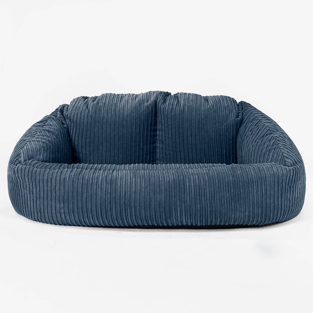 Divano a Sacco Bubble - Velluto a Coste Navy 01