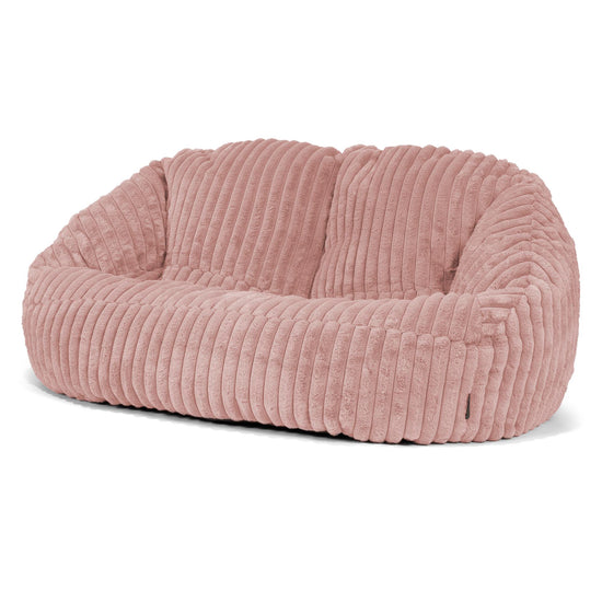 Divano a Sacco Bubble - Velluto Felpato Ultra Morbido Rosa Antico 04