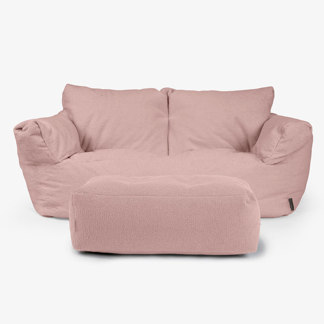 Divano a Sacco Josephine - Bouclé Rosa 02