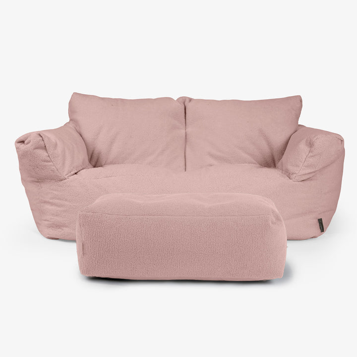 Divano a Sacco Josephine - Bouclé Rosa 02