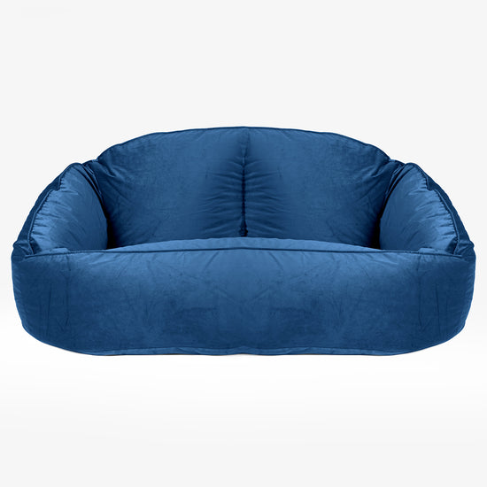 Divano a Sacco Bubble - Velluto a Coste Navy 01