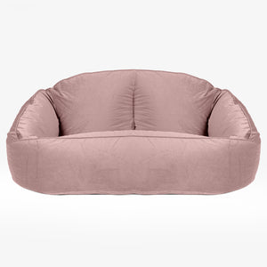 Divano a Sacco Bubble - Velluto a Coste Rosa