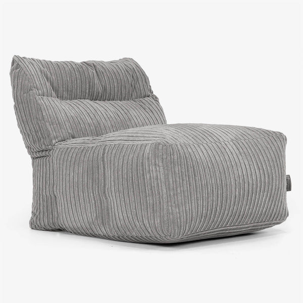 Divano Modulabile Pouf, Sezione Centrale - Velluto a Coste Grafite 01