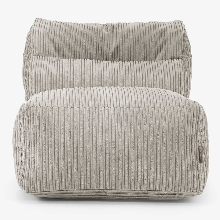 Divano Modulabile Pouf, Sezione Centrale - Velluto a Coste Visone 02