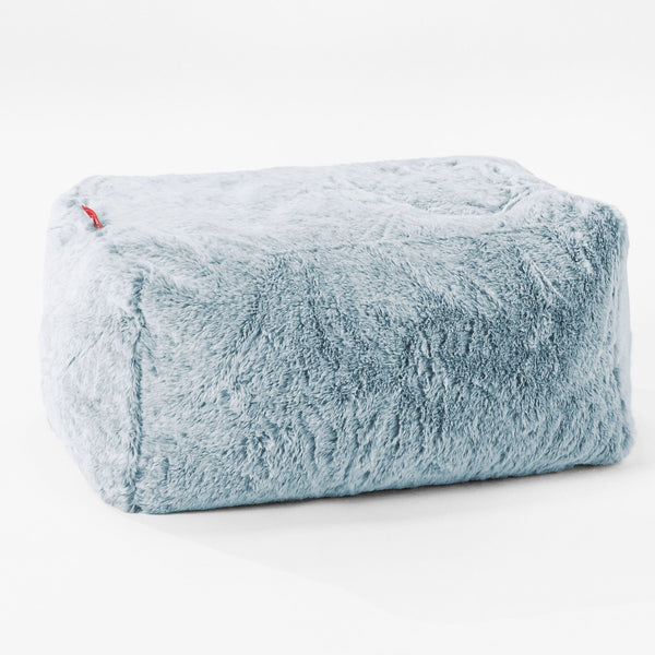Poggiapiedi Piccolo Copertura di Ricambio - Eco-pelliccia di Coniglio 01
