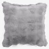 Fodera per Cuscino 47 x 47cm - Pelliccia Sintetica a Bolle Grigio 01