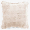 Fodera per Cuscino 47 x 47cm - Pelliccia Sintetica a Bolle Panna 01